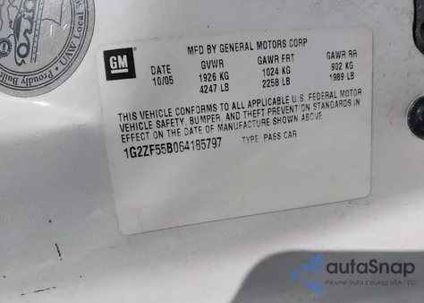 2006 Pontiac G6 from USA, damaged, VIN 1G2ZF55B064185797